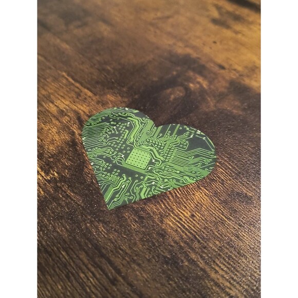 Heart Circuit / Motherboard Sticker Decal Waterproof Vinyl (2 Pack) - Picture 4 of 5